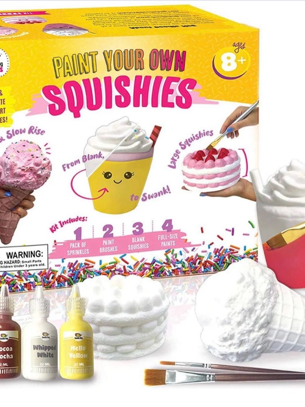 Paint Your Own Squishies Craft Kit - Yellow by Unknown Brand